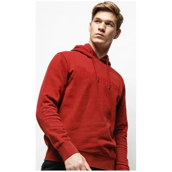 Timberland Bluza Taylor River Over Head Sweat , bordowy, rozmiar M. Czerwone bluzy męskie Timberland, s, bez wzorów, z bawełny, z kapturem, bez rękawów, z kapturem. W wyprzedaży za 343,99 zł.