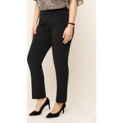 Spodnie materiałowe Persona by Marina Rinaldi 1133159. Niebieskie spodnie damskie Persona by Marina Rinaldi, bez wzorów, z elastanu, marine. W wyprzedaży za 229,00 zł.