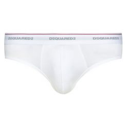 Komplet 3 par slipów Dsquared2 Underwear DCX610040. Białe slipy męskie Dsquared2 Underwear, s, bez wzorów. Za 209,00 zł.