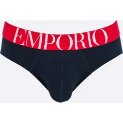 Emporio Armani - Slipy. Niebieskie slipy męskie marki Emporio Armani, s, z elastanu. W wyprzedaży za 99,90 zł.