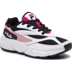 Sneakersy FILA - V94M Low Wmn 1010600.91P White/Black/Quartz Pink. Białe półbuty damskie Fila, ze skóry. W wyprzedaży za 379,00 zł.