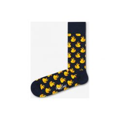 Happy Socks Rubber Duck Skarpetki Czarny. Czarne skarpetki męskie Happy Socks, bez wzorów, z elastanu. Za 51,95 zł.