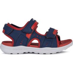 Geox - Sandały dziecięce. Niebieskie sandały chłopięce Geox, z gumy, bez zapięcia. Za 199,90 zł.
