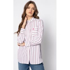 Koszula TOMMY HILFIGER Flavia WW0WW26587. Białe bluzki damskie TOMMY HILFIGER, bez wzorów, z bawełny, bez kołnierzyka, bez rękawów. W wyprzedaży za 309,00 zł.