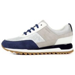 Geox Tenisówki Damskie Tabelya 41 Srebrne. Szare trampki i tenisówki damskie marki Geox, bez wzorów, bez zapięcia. Za 539,00 zł.