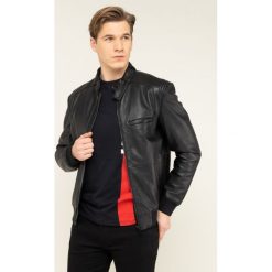Kurtka skórzana Hugo Lutwin 50420510. Czarne kurtki męskie HUGO, m, bez wzorów, bez kaptura. W wyprzedaży za 1399,00 zł.