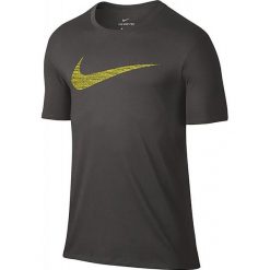 Nike Koszulka męska Men's Dry Swoosh Training T-Shirt grafitowa r. M (839893 038). Szare koszulki sportowe męskie marki Nike, m. Za 95,01 zł.
