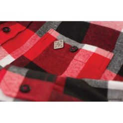 Flanela 100% Bawełna | FLANNEL RIDER MEN´S FIERY. Brązowe koszule chłopięce marki Pakamera, z bawełny. Za 242,00 zł.