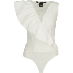 Body Pinko Meneito Body 20191 UNQS 3U10HC 7499. Białe bluzki damskie Pinko, bez wzorów, z elastanu, bez kołnierzyka, bez rękawów. W wyprzedaży za 489,00 zł.