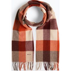 Gant - Szalik męski, pomarańczowy. Brązowe szaliki męskie GANT, w kratkę, z wełny. Za 299,95 zł.