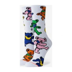 Stance Bears Choice Skarpetki Biały Wielokolorowy. Białe skarpetki damskie Stance, bez wzorów, z elastanu. Za 85,95 zł.