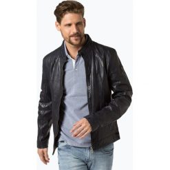 Gipsy - Męska kurtka skórzana, niebieski. Niebieskie kurtki męskie marki Gipsy, s, bez wzorów, bez kaptura. Za 999,95 zł.