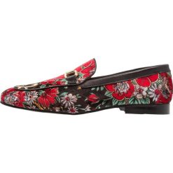 Derby męskie: Walk London JUDE FLOWER Półbuty wsuwane black/red