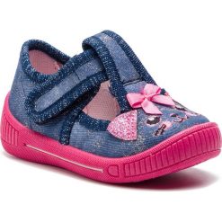 Kapcie SUPERFIT - 4-00263-80 M Blau. Niebieskie sandały dziewczęce Superfit, z tworzywa sztucznego, bez zapięcia. Za 129,00 zł.