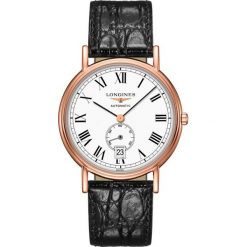 LONGINES Présence L4.805.1.11.2. Różowe zegarki męskie LONGINES, złote. Za 5280,00 zł.