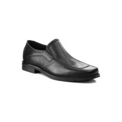 LASOCKI FOR MEN MI07-A280-A127-05. Czarne półbuty męskie Lasocki For Men, bez wzorów, ze skóry, bez zapięcia. Za 159,99 zł.