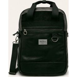 Pepe Jeans - Plecak Miller Adaptable. Czarne plecaki męskie Pepe Jeans, bez wzorów, z bawełny. W wyprzedaży za 299,90 zł.
