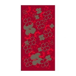 Chusty damskie: HAD Chusta damska Fleece Bloom czerwona (HAD-5896-424)