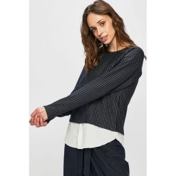 Only - Bluzka. Niebieskie bluzki damskie ONLY, na co dzień, s, bez wzorów, z elastanu, casualowe, z okrągłym kołnierzem, bez rękawów. Za 129,90 zł.