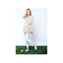 Sweter SISLEY. Brązowe swetry klasyczne damskie marki Intensi, s, w paski, z bawełny. Za 370,00 zł.