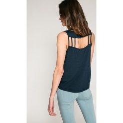 Roxy - Top. Szare topy damskie Roxy, m, z bawełny, z okrągłym kołnierzem. W wyprzedaży za 99,90 zł.