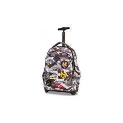 Plecak szkolny na kółkach CoolPack Junior 24 L, CAMO BLACK BADGES. Czarne plecaki męskie marki CoolPack, z materiału, biznesowe. Za 273,90 zł.