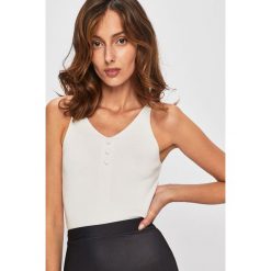 Answear - Top. Białe bluzki damskie ANSWEAR, s, bez wzorów, z wiskozy, bez kołnierzyka. Za 49,90 zł.