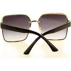 Retro okulary przeciwsłoneczne mazzini square big czarny. Czarne okulary przeciwsłoneczne damskie LOOKS STYLE EYEWAER, eleganckie. W wyprzedaży za 59,90 zł.
