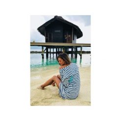 Aloha stripes. Szare bluzy damskie z kieszeniami marki Evokaii, s, z bawełny, z kapturem. Za 289,00 zł.