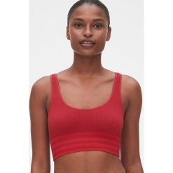 Top w kolorze czerwonym. Czerwone topy damskie Gap Body, m, w paski, z materiału. W wyprzedaży za 76,95 zł.