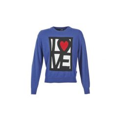 Sukienki krótkie Love Moschino PINTIRI. Niebieskie sukienki mini marki Love Moschino, z krótkim rękawem. Za 807,20 zł.