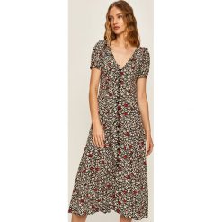 Polo Ralph Lauren - Sukienka. Sukienki damskie Polo Ralph Lauren, na co dzień, s, w kwiaty, z wiskozy, casualowe, polo, z krótkim rękawem, krótkie, midi, rozkloszowane. Za 1199,00 zł.