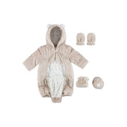 Kombinezony niemowlęce: KANZ Baby Kombinezon plusz Teddy doeskin beige