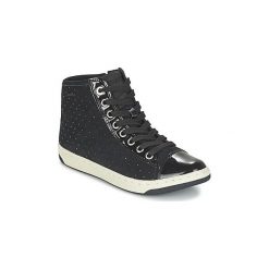 Buty Dziecko Geox CREAMY. Czarne trampki dziewczęce Geox, bez wzorów, bez zapięcia. Za 179,40 zł.