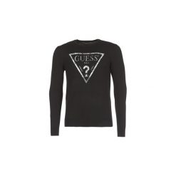 Swetry Guess JUILAS. Czarne swetry męskie Guess, xxl, z aplikacjami, bez kołnierzyka, bez kaptura. Za 279,20 zł.