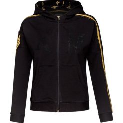 Bluza AERONAUTICA MILITARE Czarny. Czarne bluzy damskie z kapturem marki Aeronautica Militare, z aplikacjami, z dresówki. Za 552,00 zł.