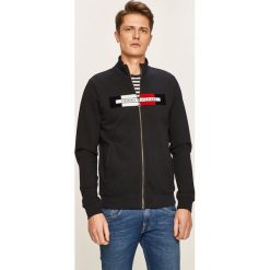 Tommy Hilfiger - Bluza. Niebieskie bluzy męskie TOMMY HILFIGER, xl, z aplikacjami, z bawełny, z kapturem, bez rękawów, bez kaptura. W wyprzedaży za 429,90 zł.