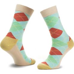 Skarpety Wysokie Unisex HAPPY SOCKS - ARY01-1000 Kolorowy. Skarpetki damskie Happy Socks, bez wzorów, z elastanu. W wyprzedaży za 24,90 zł.