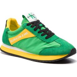 Sneakersy CALVIN KLEIN JEANS - Jill R8527 Multi Green. Zielone półbuty damskie Calvin Klein Jeans, z jeansu. W wyprzedaży za 319,00 zł.