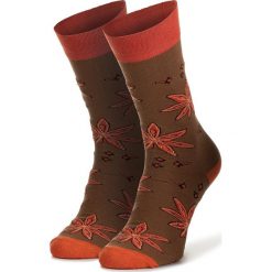 Skarpety Wysokie Unisex CUP OF SOX - Goździk z Anyżem Brązowy. Pomarańczowe skarpetki damskie z elastanu. Za 24,00 zł.