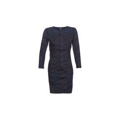 Sukienki krótkie G-Star Raw MOTAC SLIM DRESS. Niebieskie sukienki damskie G-Star RAW, s, bez wzorów, retro, bez kołnierzyka, z krótkim rękawem, krótkie, mini. Za 559,20 zł.