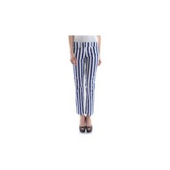 Chinos Dondup MYAY ES029D 002 PDD SPODNIE kobieta BLU BIANCO. Niebieskie chinosy damskie Dondup, bez wzorów. Za 332,12 zł.