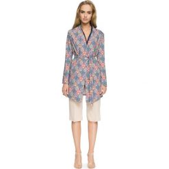 JARDENA Płaszcz wiązany. Brązowe płaszcze damskie pastelowe Stylove, z nadrukiem, z tkaniny, eleganckie. Za 279,00 zł.