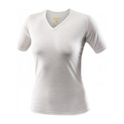 Devold Koszulka Termoaktywna Z Krótkim Rękawem Breeze T-Shirt V-Neck Offwhite Xs. Szare t-shirty damskie marki Devold, na zimę, xs, z wełny, z krótkim rękawem. W wyprzedaży za 199,00 zł.