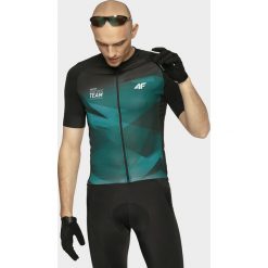 Koszulka rowerowa męska. Pomarańczowe koszulki męskie xxl, bez wzorów, z dzianiny, rowerowe. Za 169,99 zł.