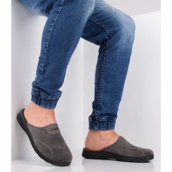 Kapcie męskie Inblu BG-26 Szare. Szare kapcie męskie Inblu, ze skóry. Za 59,00 zł.