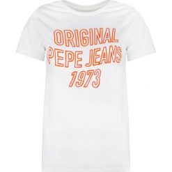 Pepe Jeans T-Shirt "Electra". Bluzki damskie Pepe Jeans, bez wzorów, z jeansu, z okrągłym kołnierzem. Za 119,00 zł.