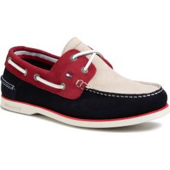 Mokasyny TOMMY HILFIGER - FM0FM02736 Desert Sky/Primary Red/Ice 0GZ. Brązowe mokasyny męskie TOMMY HILFIGER, ze skóry, klasyczne. W wyprzedaży za 359,00 zł.
