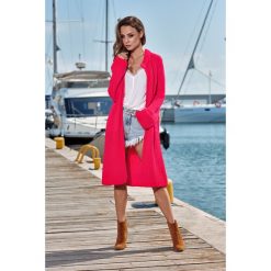 JULIA Długi kardigan oversize malina. Szare kardigany damskie marki Lemoniade, l, ze splotem. Za 149,90 zł.