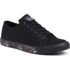 Tenisówki CALVIN KLEIN JEANS - Antal B4S0668 Black. Czarne półbuty męskie Calvin Klein Jeans, na co dzień, bez wzorów, z jeansu, bez zapięcia. W wyprzedaży za 339,00 zł.
